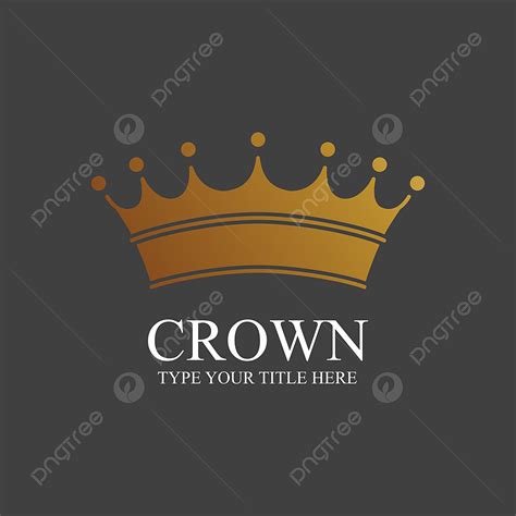Golden Crown Logo Abstract Design Icon Symbol Design Png And Vector