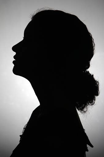 Black And White Silhouette Of A Woman Stock Photo Download Image Now