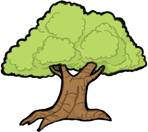 Cartoon Trees With Faces Clipart Best