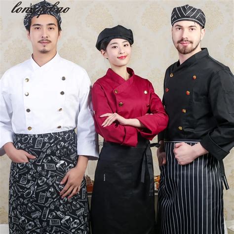 The New Hotel Kitchen Uniforms Western Restaurant Chef Long Sleeves Short Sleeves Men Women