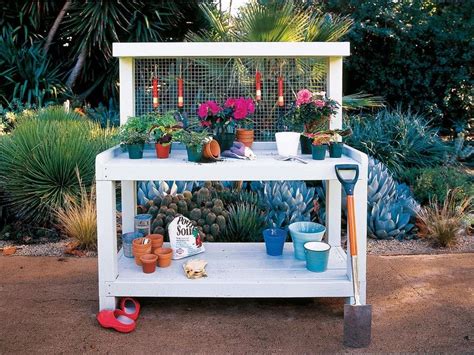 Continue the backyard bench project by cutting the armrests. 11 Free Potting Bench Plans for You to DIY