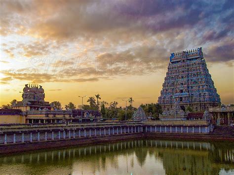 Sunset Temple Tower Temple Tower Chidambaram Tamilnadu Flickr