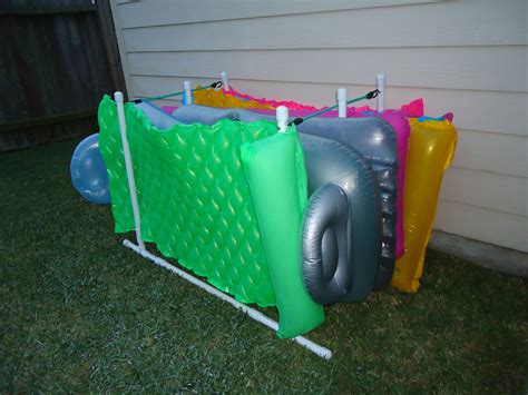 My Hubby Built This For Our Pool Floats Easy Cheap And Efficient No More Trying To Store