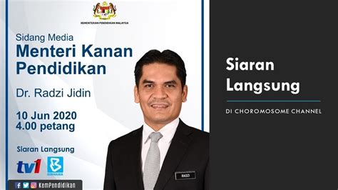 Mohd radzi bin md jidin, menteri kanan pendidikan. LANGSUNG Sidang Media Menteri Pendidikan Malaysia ...