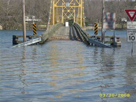 Eureka Springs Ar Beaver Town Suspended Bridge Closed Due To Flood