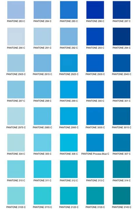 Resultado De Imagem Para Tipos De Azul Tipos De Azules Paleta De