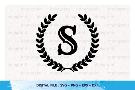 Monogram Alphabet S Vintage Svg Graphic By Nhongrand · Creative Fabrica