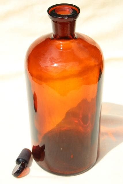 Big Old Glass Apothecary Pharmacy Medicine Bottle Root Beer Amber