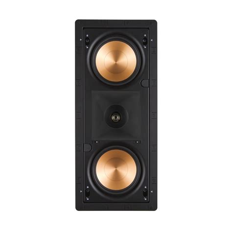 Two 1 titanium tweeters in vertically stacked tractrix horns low frequency driver: In-Wall And Ceiling Speakers Buying Guide