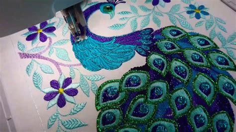 Machine Embroidery Design Royal Peacock by Royal Present Embroidery ...