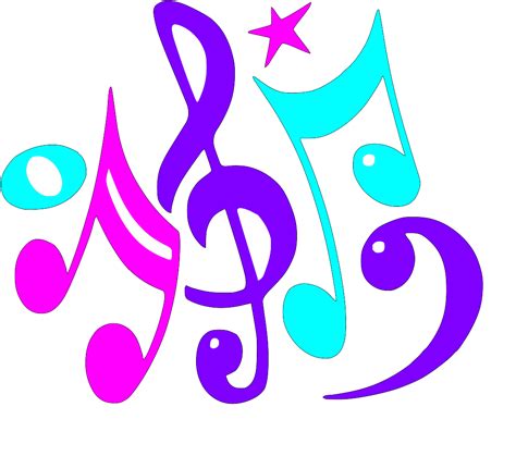 Coloured Music Notes Clipart Best