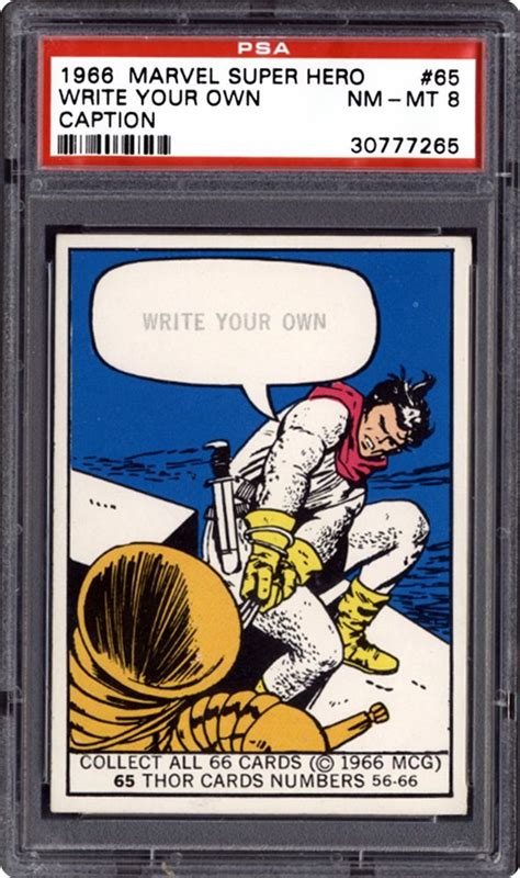 1966 Donruss Marvel Super Heroes Write Your Own Caption Psa Cardfacts®