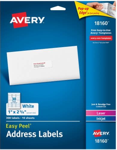 Avery® Easy Peel® Address Labels White 10 Pk Frys Food Stores