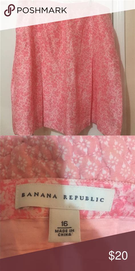 nwot banana republic 100 silk spring skirt sz 16 banana republic skirt spring skirts banana