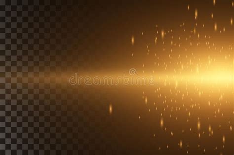Glowing Line With Sparks On A Transparent Background Light Effect