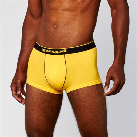 Style straight from rio, shop our full collection of brazilian panties, available in a variety of colors and fabrics, only at victoria's secret. 2-Pack Printed Brazilian Trunks // Black + Yellow (XS ...