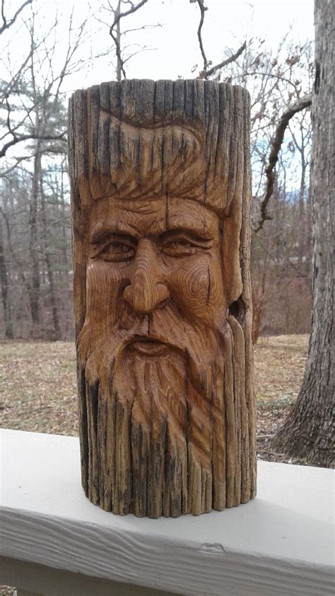 Chestnut Spirit Face By Hobo Wood Carving Faces Dremel Wood Carving