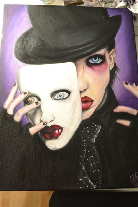 Marilyn Manson Oil Painting Marilyn Manson Paintings Diy Art Painting