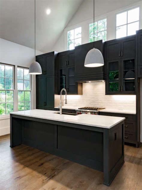 Modern Black Kitchen Cabinet In 385 Anders North Modern Black