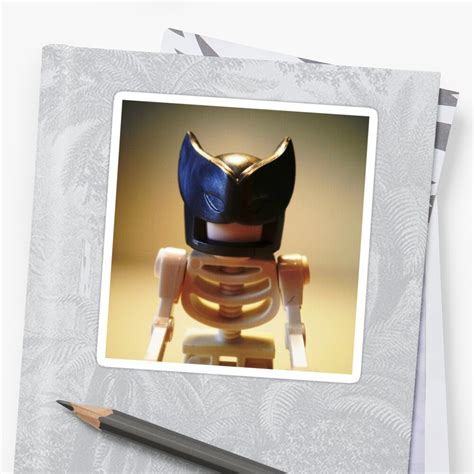 Egyptian God Anubis Skeleton Statue Custom Minifigure Stickers By Chillee Redbubble