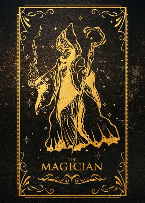 The Magician Tarot Card Poster By Loutecrea Displate
