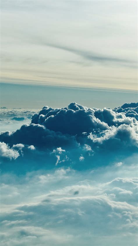 Blue Clouds Iphone 5 Wallpaper Hd Free Download