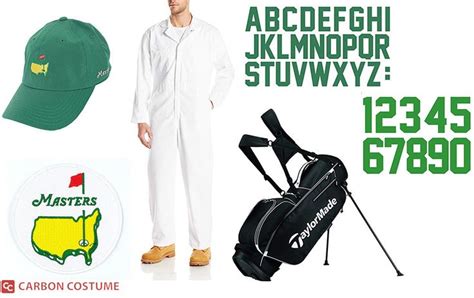 Make Your Own Masters Caddy Costume Golf Halloween Costume Golf