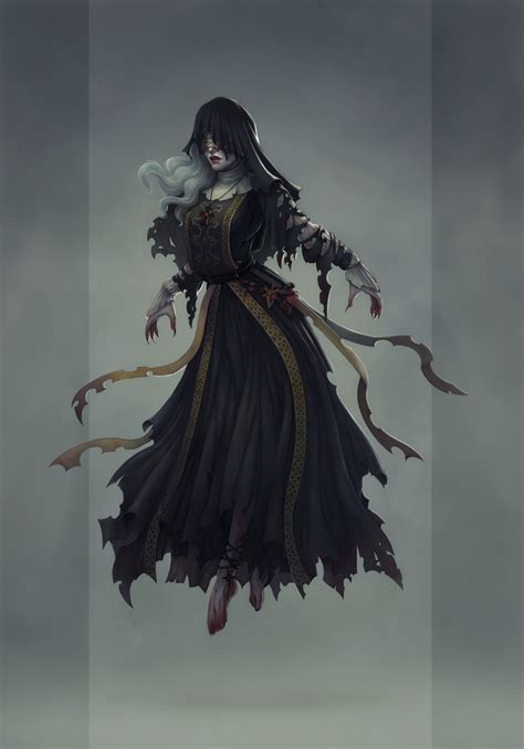 Artstation Undead 1 Ghost Of A Nun Daria Ovchinnikova Fantasy