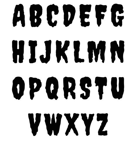 Free Halloween Fonts Printable Chilop