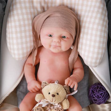 14 Inch Realistic Full Body Silicone Baby Doll Reborn Soft Silicon Toys
