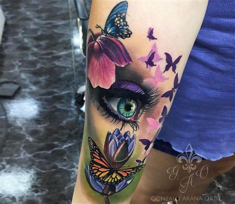 Eye And Butterflies Tattoo By Gonzalo Arana Ortiz Photo 22515