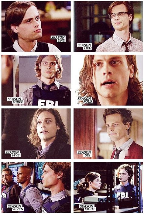 Spencer Reid Matthew Gray Gubler Throughout The Seasons Of Criminal Minds Spencer Reid