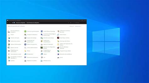Windows 10 Ouvrir Au Panneau De Configuration