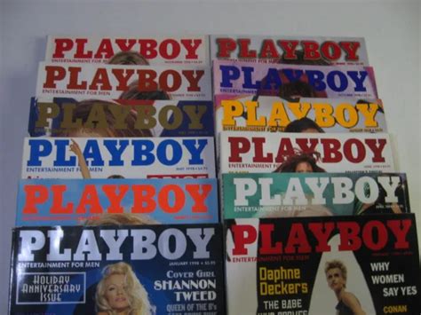 1991 PLAYBOY MAGAZINE Full Year Complete Set 12 Issues With Centerfolds