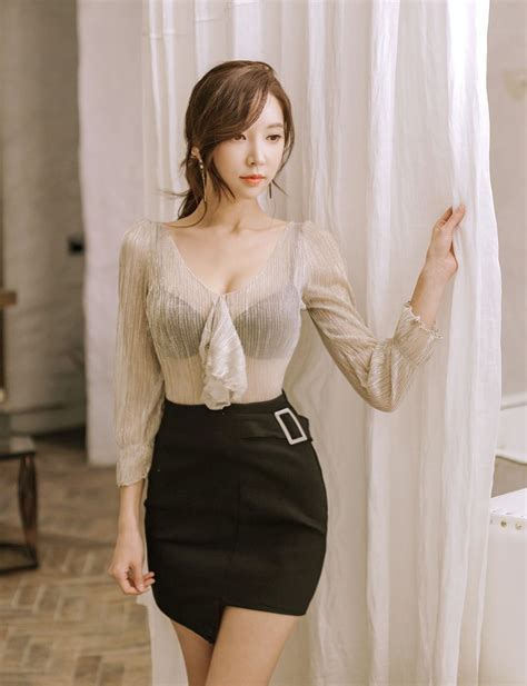 Park Soo Yeon Images Bodycon Dress Mini Skirt Jan