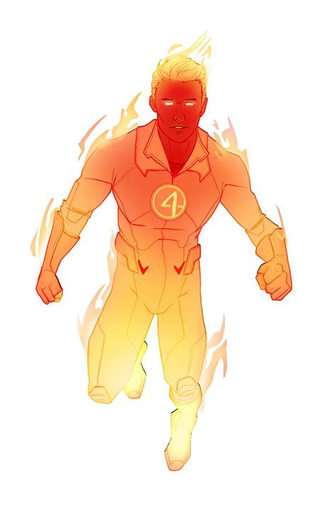 Human Torch Comics Style Full Redesign In 2022 Marvel Comics