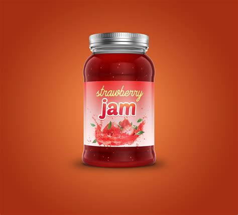 Strawberry Jam Jar Label Design By Farhad Hossain On Dribbble