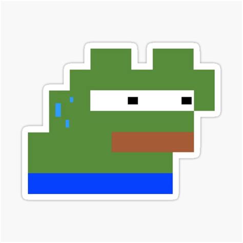 8 Bit Frog Stickers Redbubble