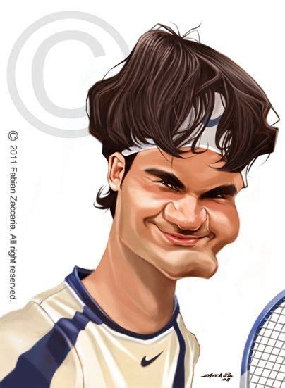 Roger Federer Cartoon Faces Funny Faces Cartoon Drawings Cartoon Art