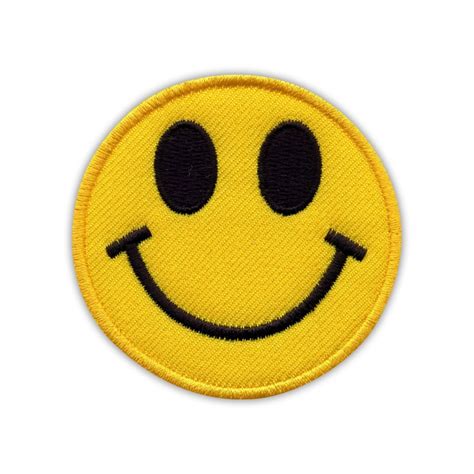 Smile Smiling Face Small Embroidered Patchbadge