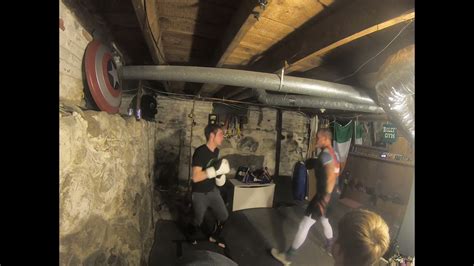 Sparing In Basement Boxing Gym Josh And I Youtube