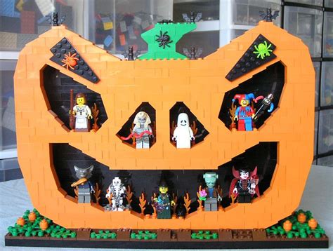 9v Pumpkin Lego Halloween Lego Pumpkin Cool Lego Creations