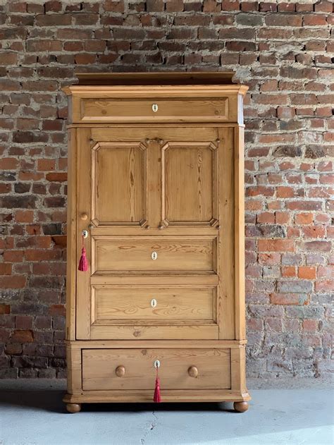 Pine Armoire With Drawers Almoire