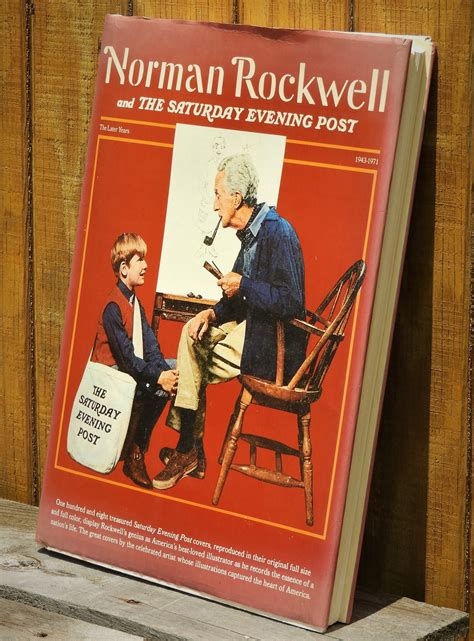 Vintage Norman Rockwell Book 1976 The Saturday Evening Post 1943 1971