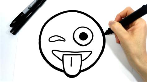 Aprende A Dibujar El Emoji Sacando La Lengua Youtube