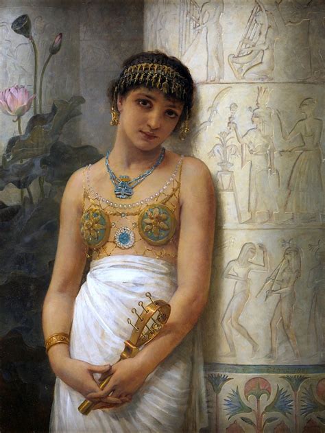 Long Edwin Longsden An Egyptian Girl With A Sistrum Egyptian Girl Arabian Art Egypt Art