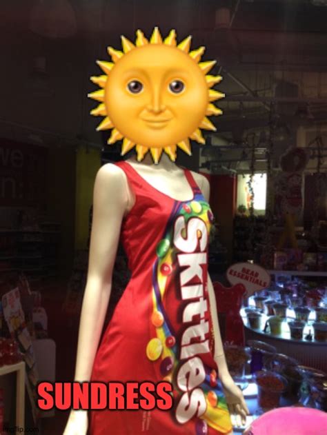 Sunny Shows Off Her Svelte Figure In A Sundress With The Skittles Logo Imgflip