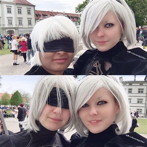 Self My 2b Cosplay Together With Two Friends Images Are Flipped