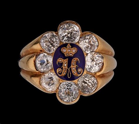 Ring With The Emperor Nicholas Is Monogram