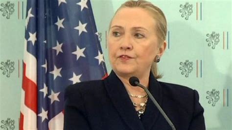 Clinton Warns Assad Over Chemical Weapons In Syria Bbc News